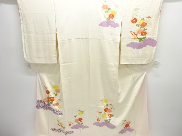 菊模様刺繍訪問着